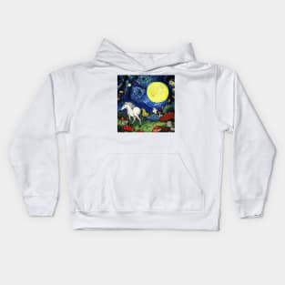 Unicorn mushroom Kids Hoodie